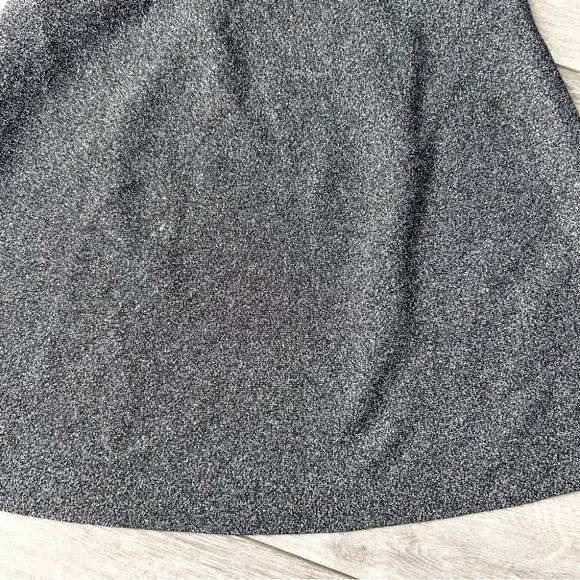 Loft Grey  Nylon Blend A Line Knitted Skirt - Picture 9 of 9